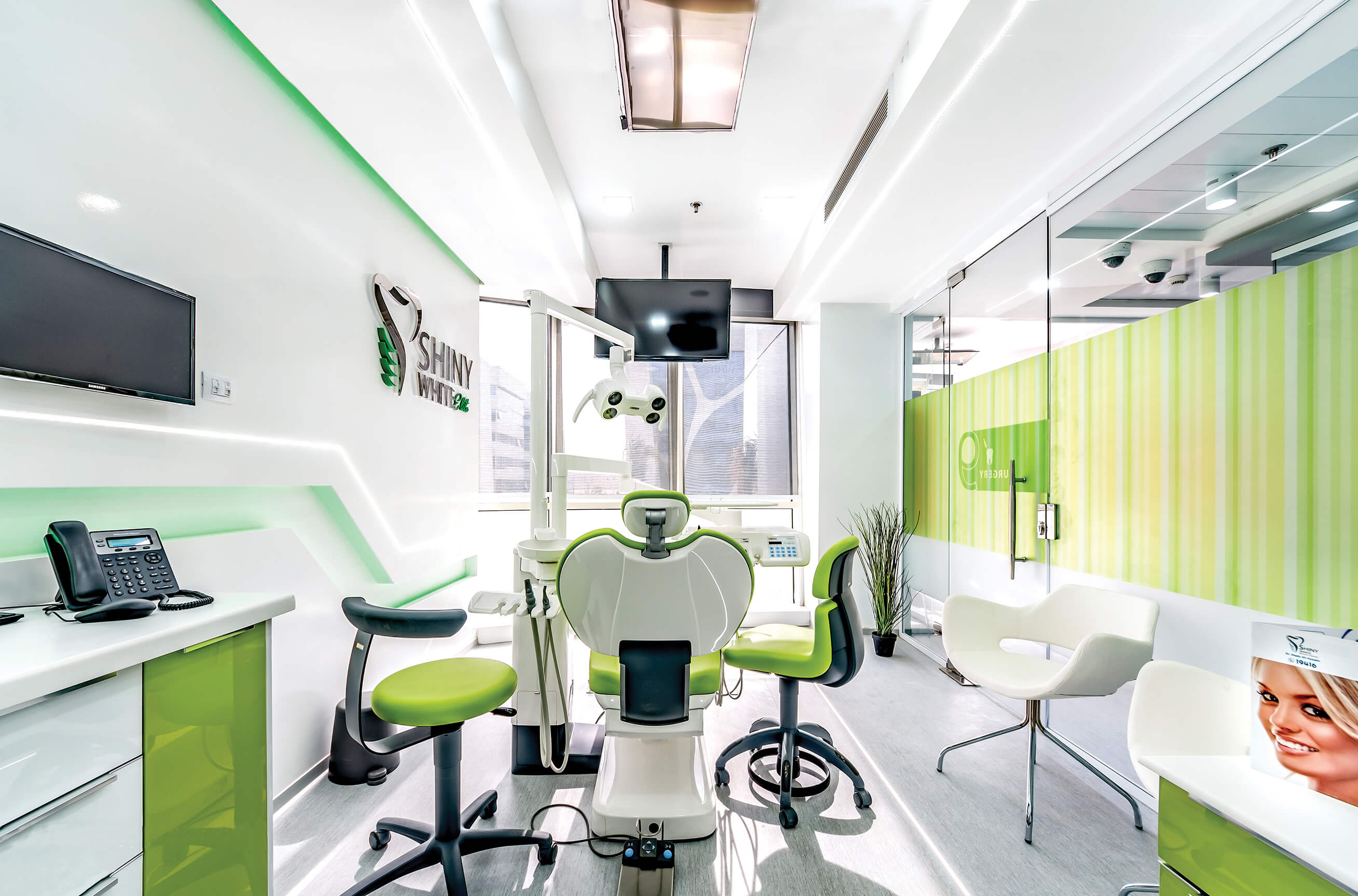 Dental clinic interior with international-standard equipment
