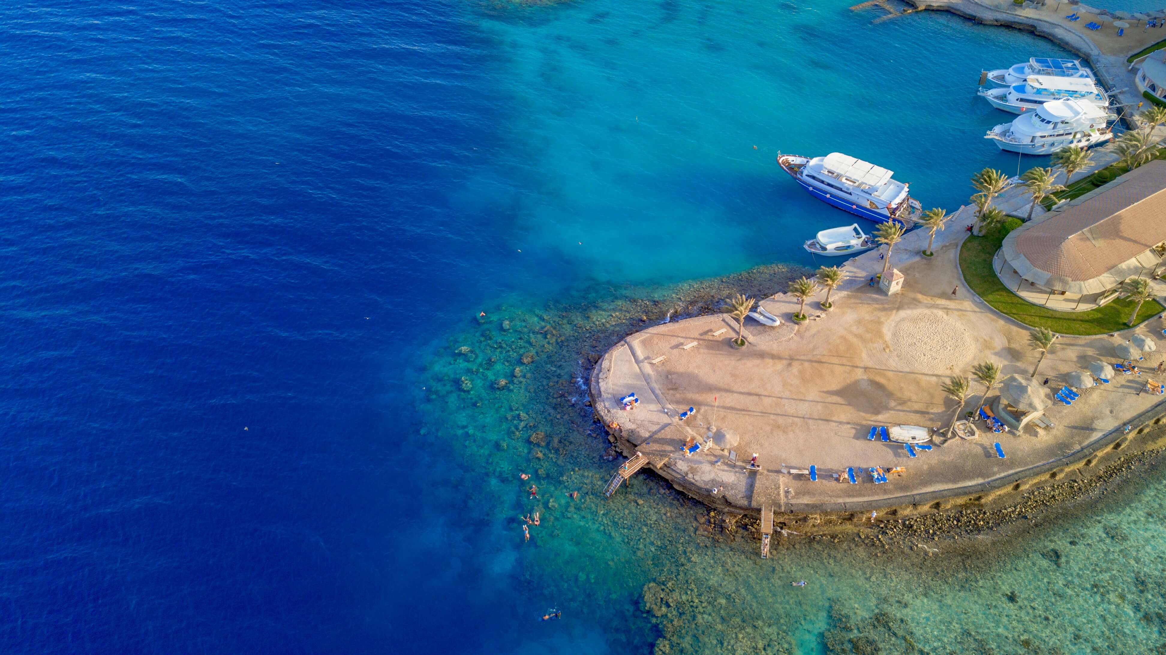 Sharm El-Sheikh beach with turquoise waters